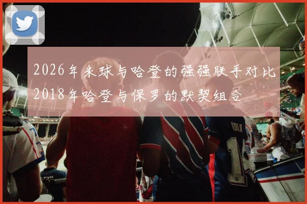 2026年米球与哈登的强强联手对比2018年哈登与保罗的默契组合